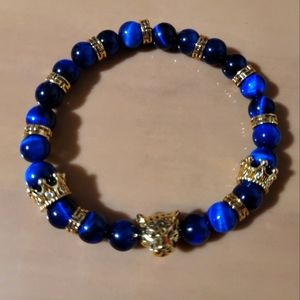 Blue tiger eye bracelets